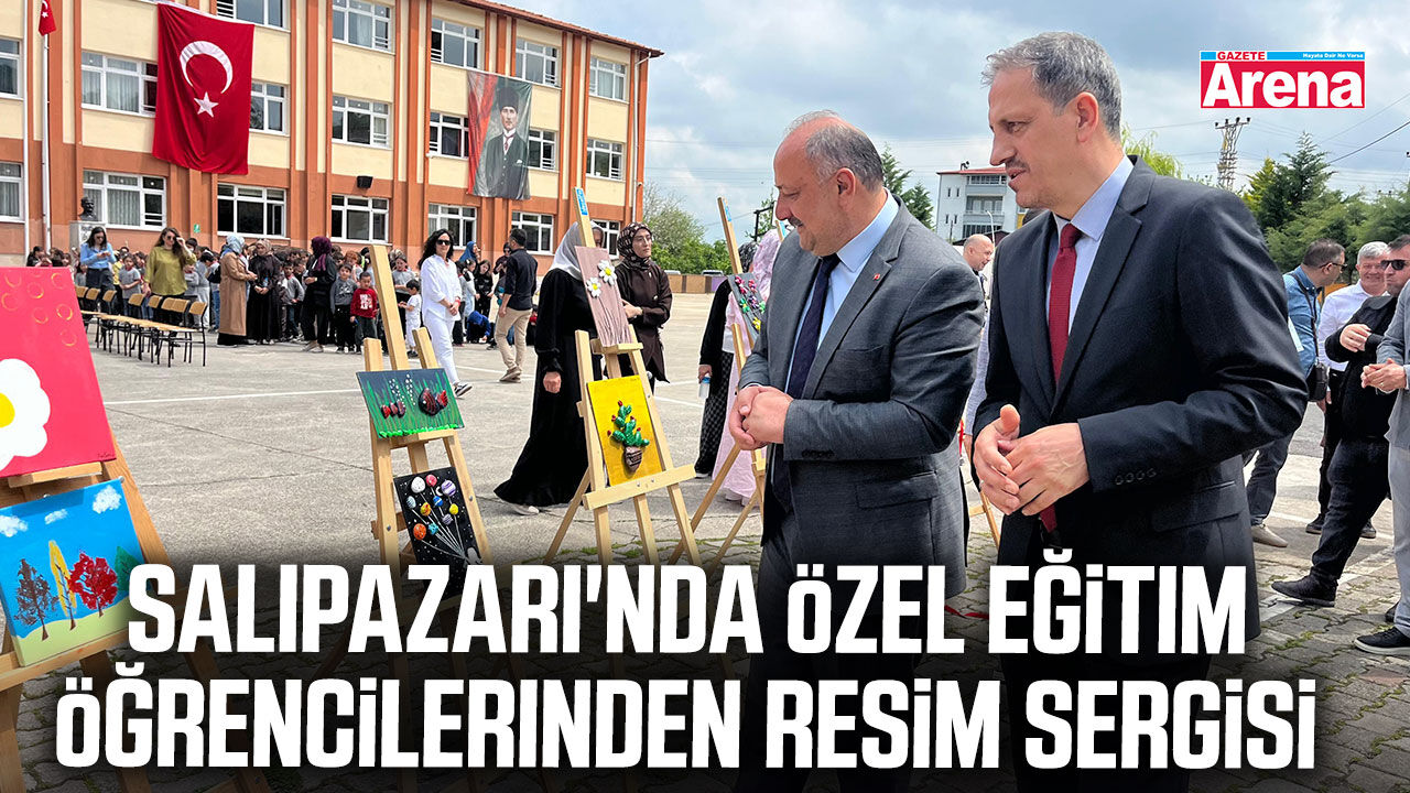 Salıpazarı'nda özel eğitim öğrencilerinden resim sergisi