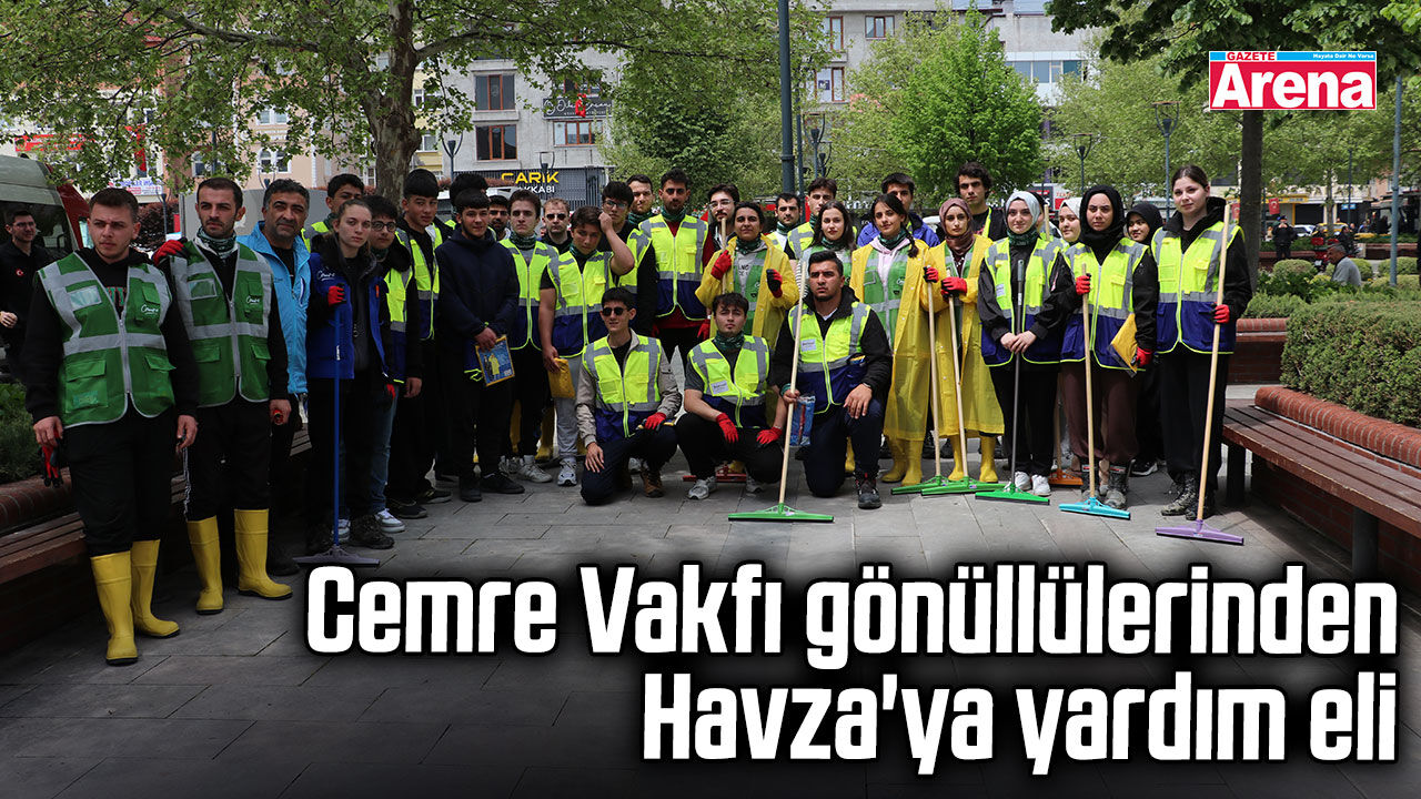 Cemre Vakfı gönüllülerinden Havza'ya yardım eli