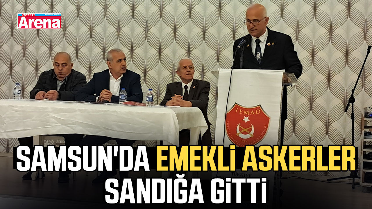 Samsun'da emekli askerler sandığa gitti