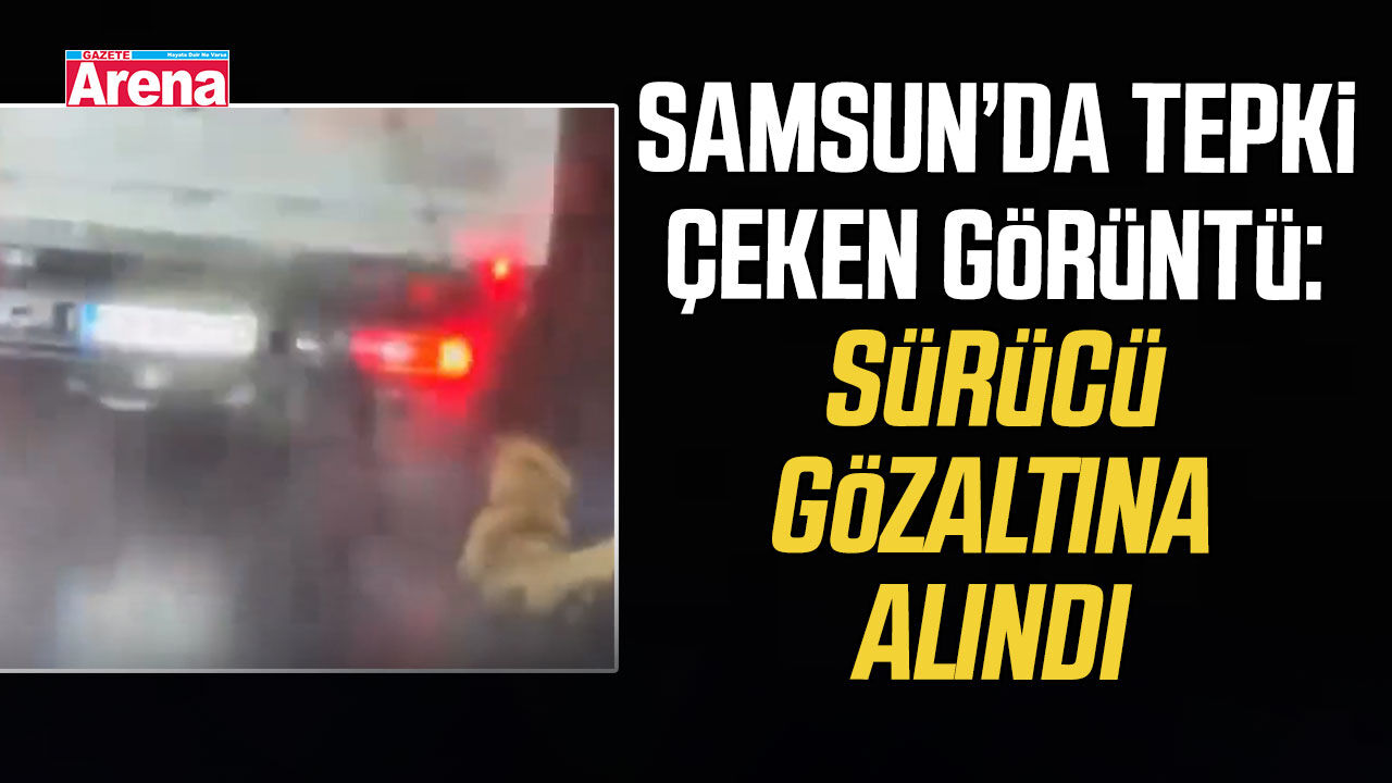 Samsun’da tepki çeken görüntü: Sürücü gözaltına alındı