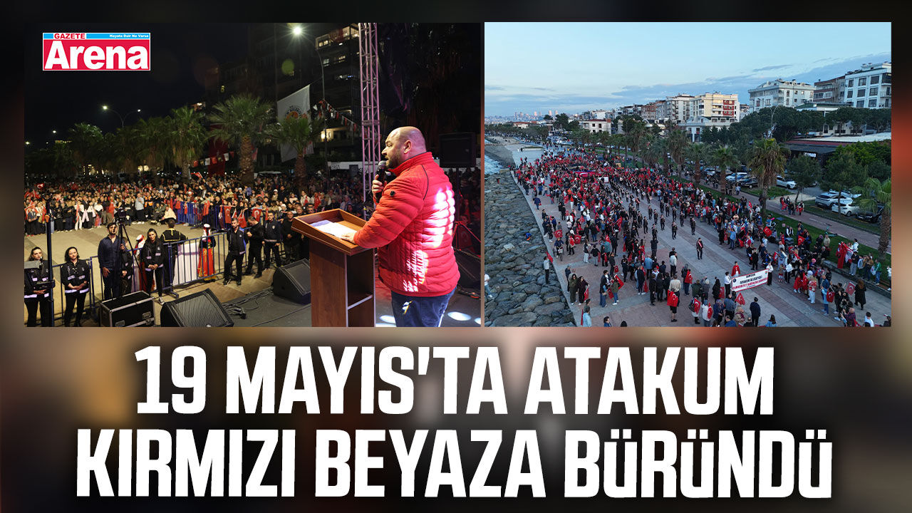 19 Mayıs'ta Atakum kırmızı beyaza büründü