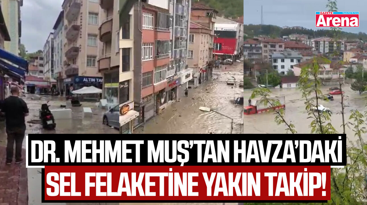 Dr. Mehmet Muş’tan Havza’daki sel felaketine yakın takip!