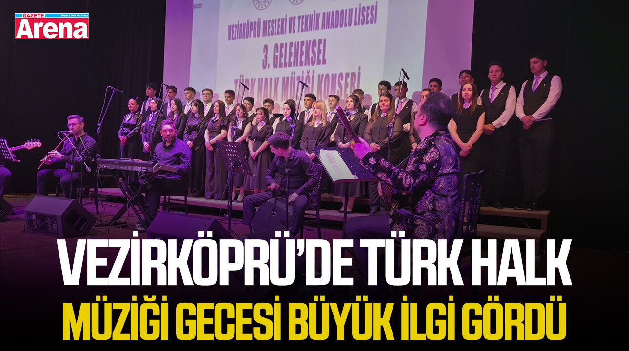 Vezirköprü’de Türk Halk müziği gecesi büyük ilgi gördü
