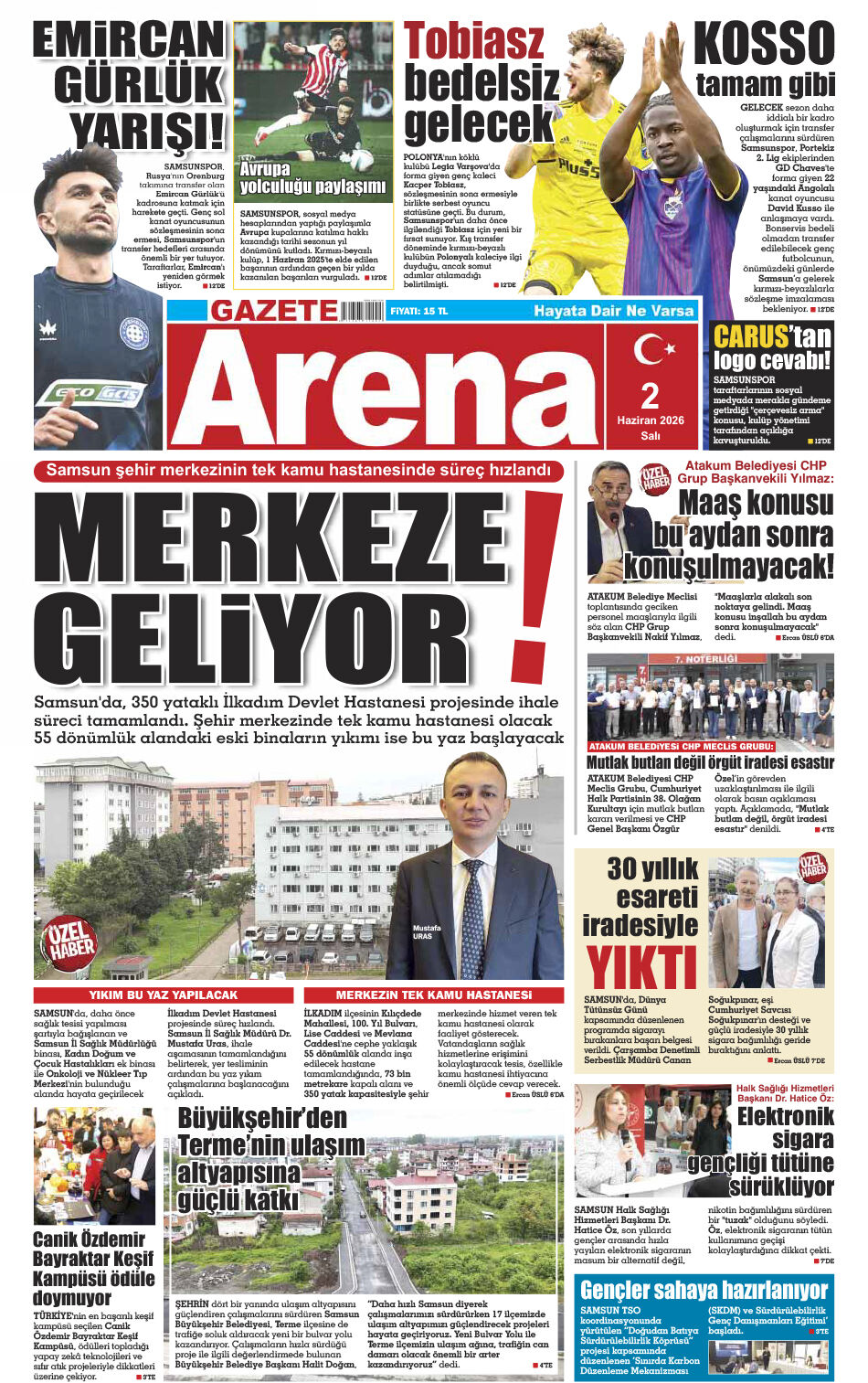 2 Haziran 2026 Salı