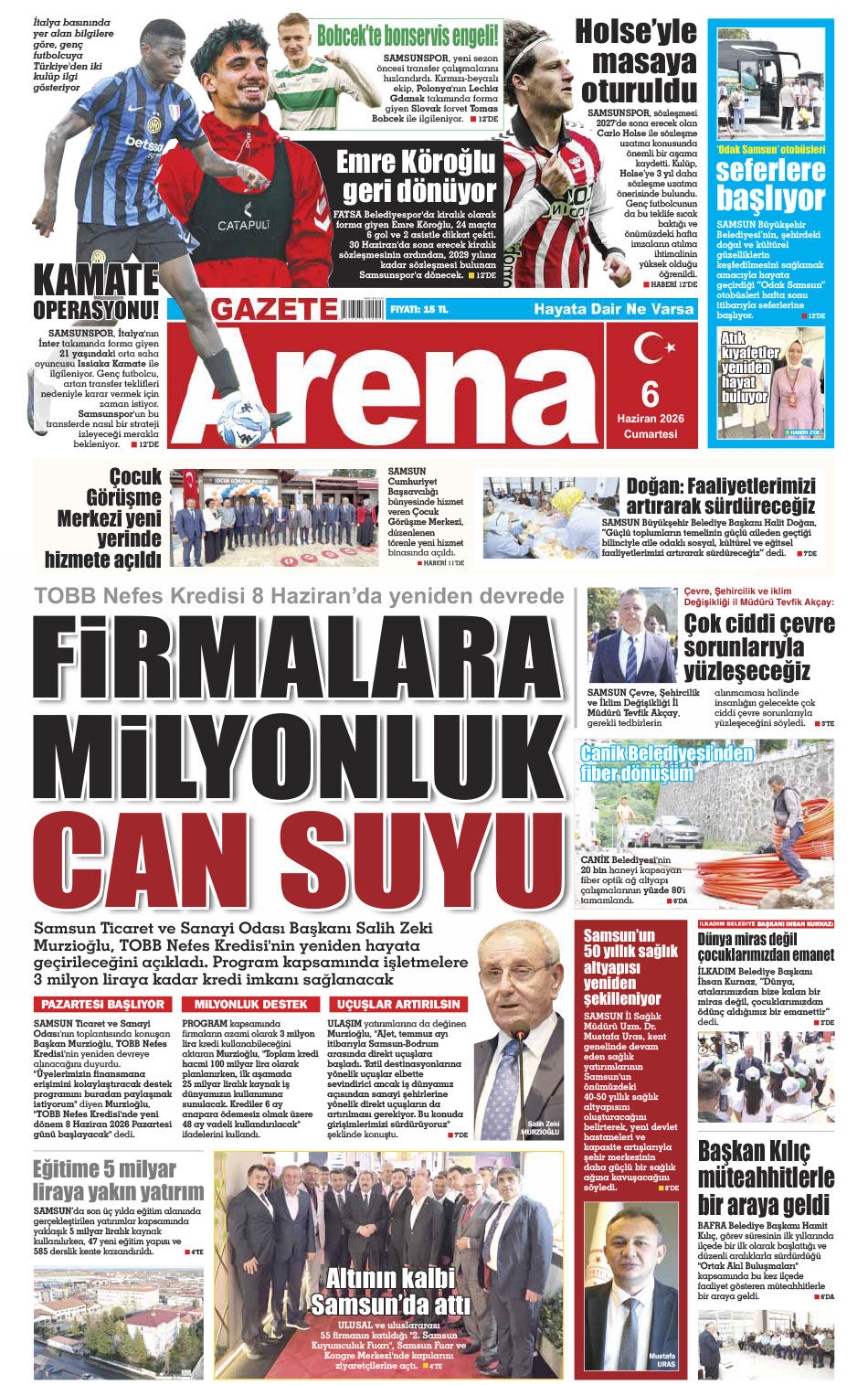 6 Haziran 2026 Cumartesi