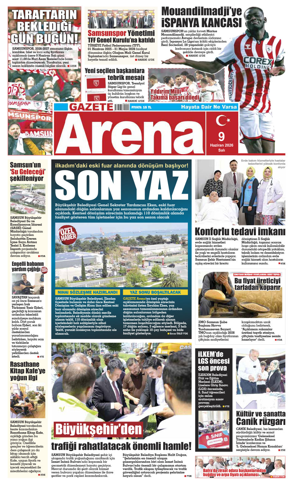 9 Haziran 2026 Salı