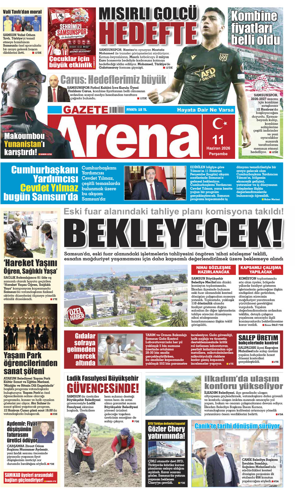 11 Haziran 2026 Perşembe
