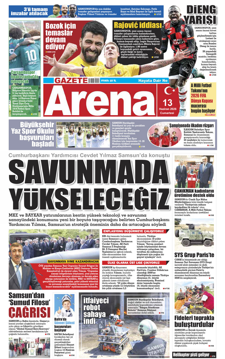 13 Haziran 2026 Cumartesi