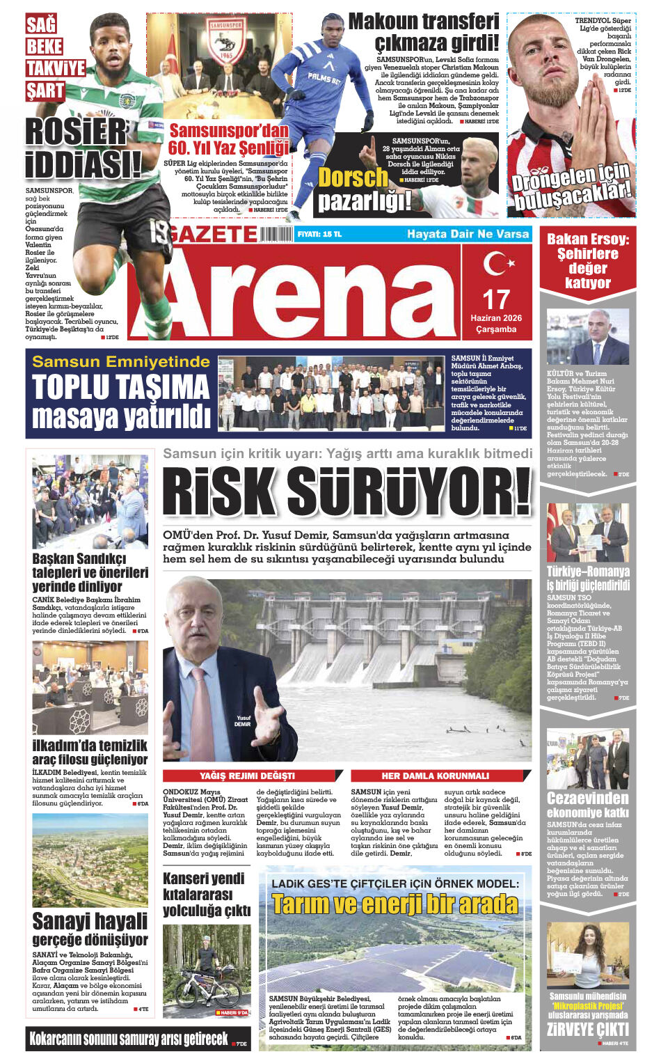 17 Haziran 2026 Çarşamba