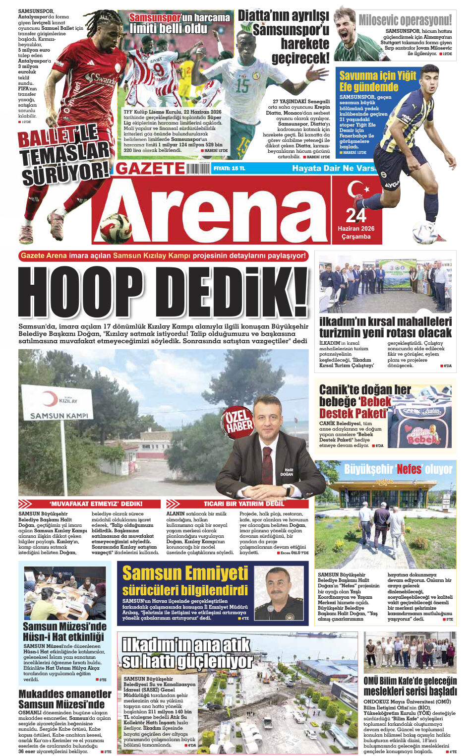 24 Haziran 2026 Çarşamba