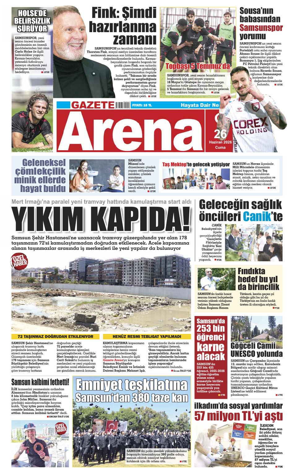 26 Haziran 2026 Cuma