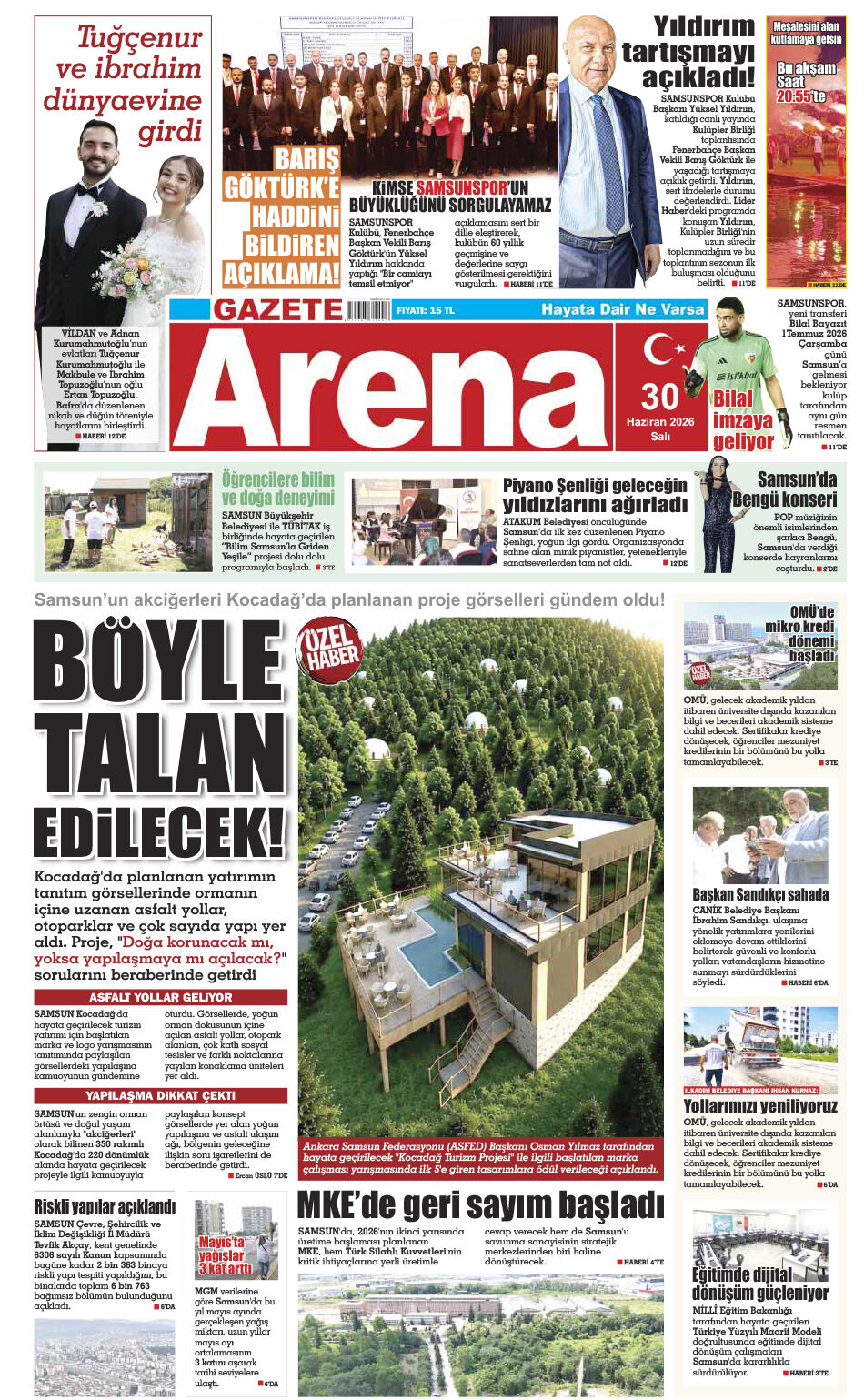 30 Haziran 2026 Salı