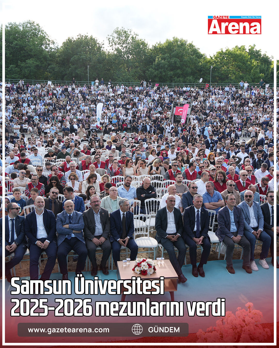 Samsun Üniversitesi 2025-2026 mezunlarını verdi