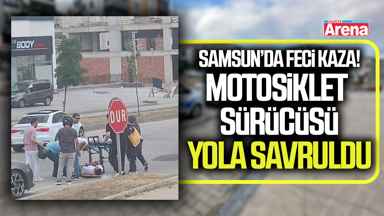 Samsun'da feci kaza!