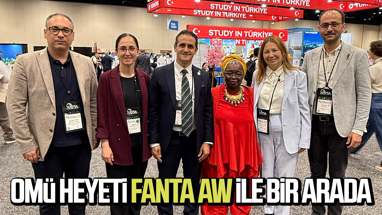 OMÜ Heyeti Fanta Aw ile bir arada