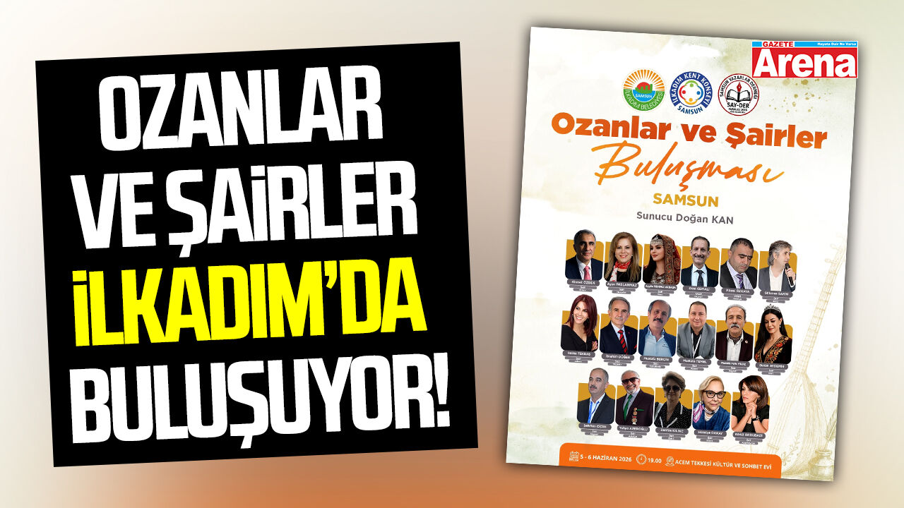 Ozanlar ve şairler Samsun'da buluşacak