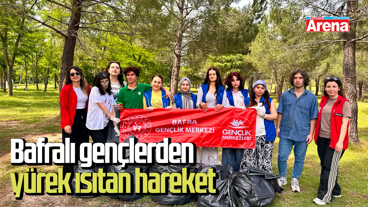 Bafralı gençlerden yürek ısıtan hareket