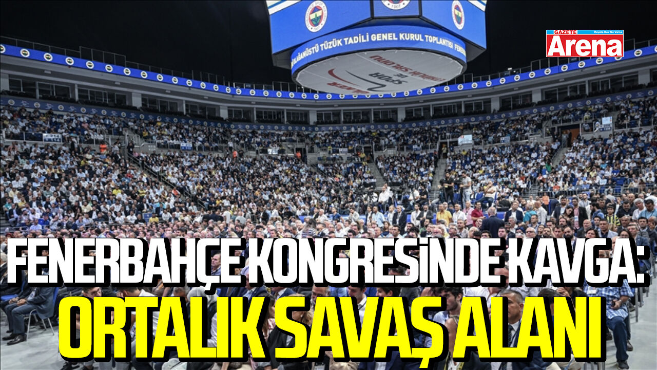 Fenerbahçe Kongresinde kavga: Ortalık savaş alanı