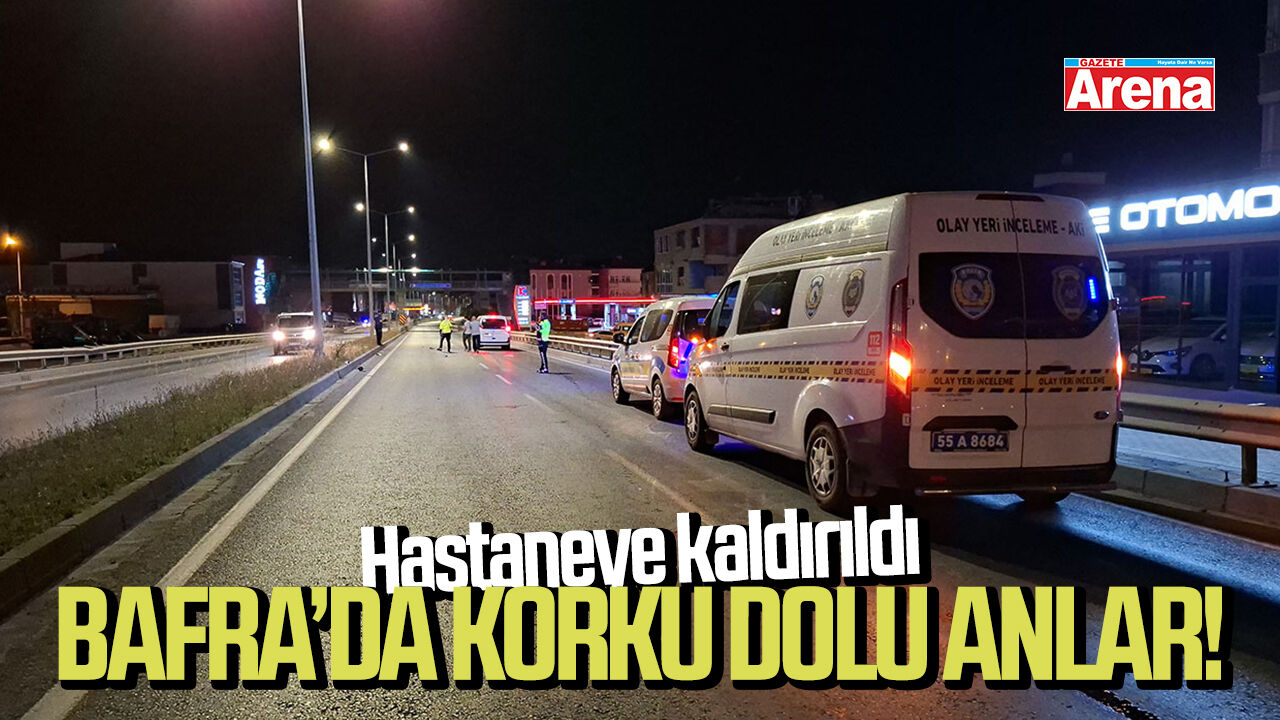 Bafra’da otomobilin çarptığı yaya ağır yaralandı