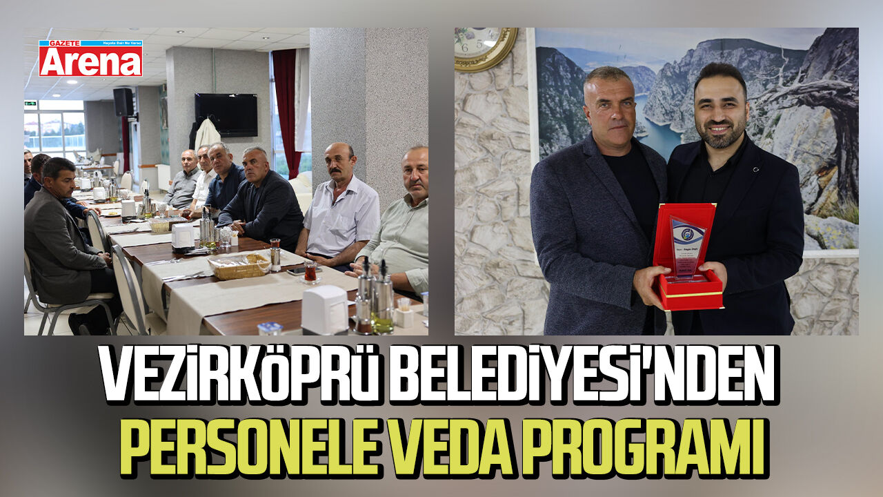 Vezirköprü Belediyesi'nden personele veda programı
