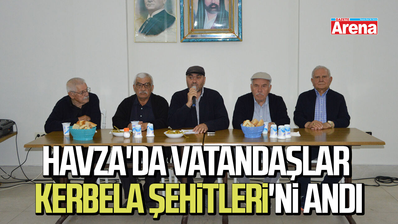 Havza'da vatandaşlar Kerbela Şehitleri'ni andı