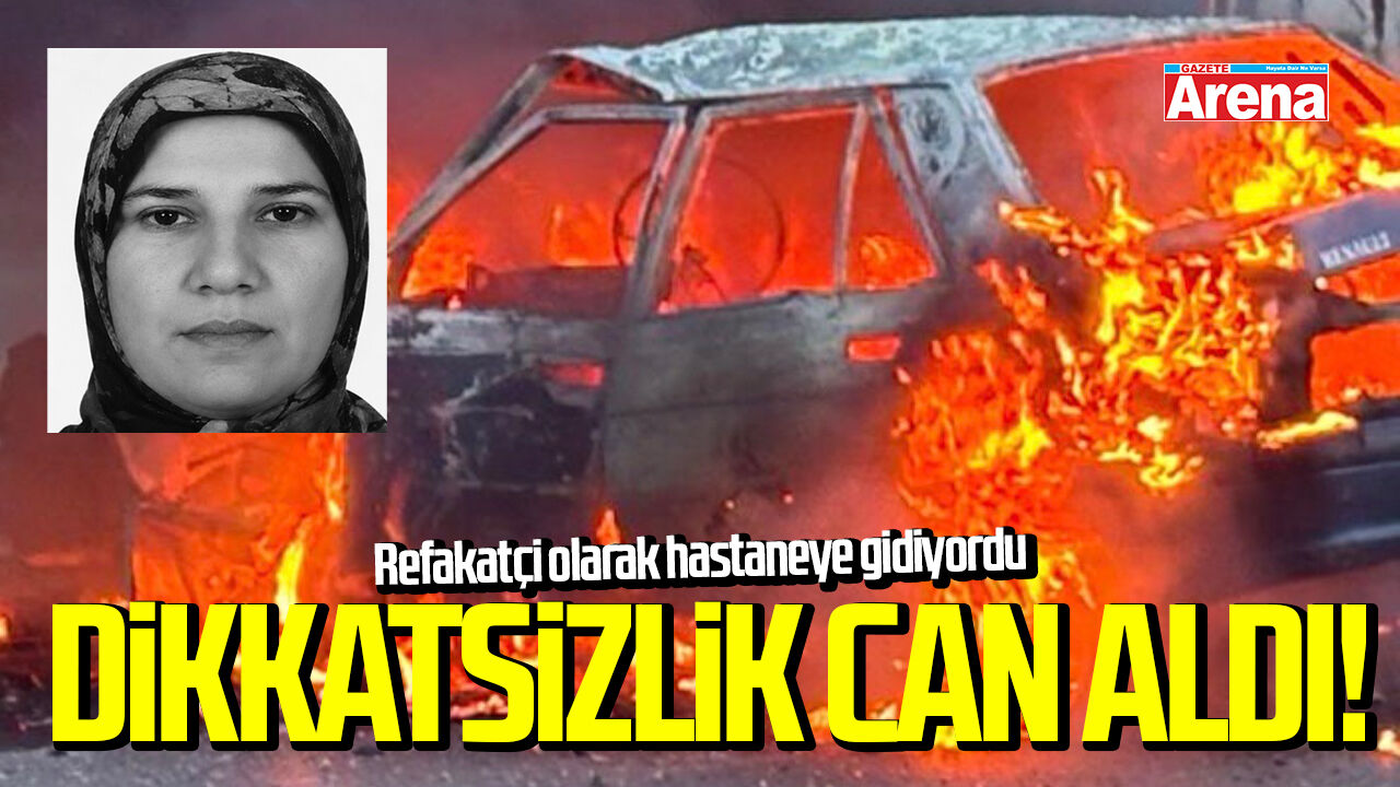 Samsun-Sinop yolunda facia: Otomobil alev aldı