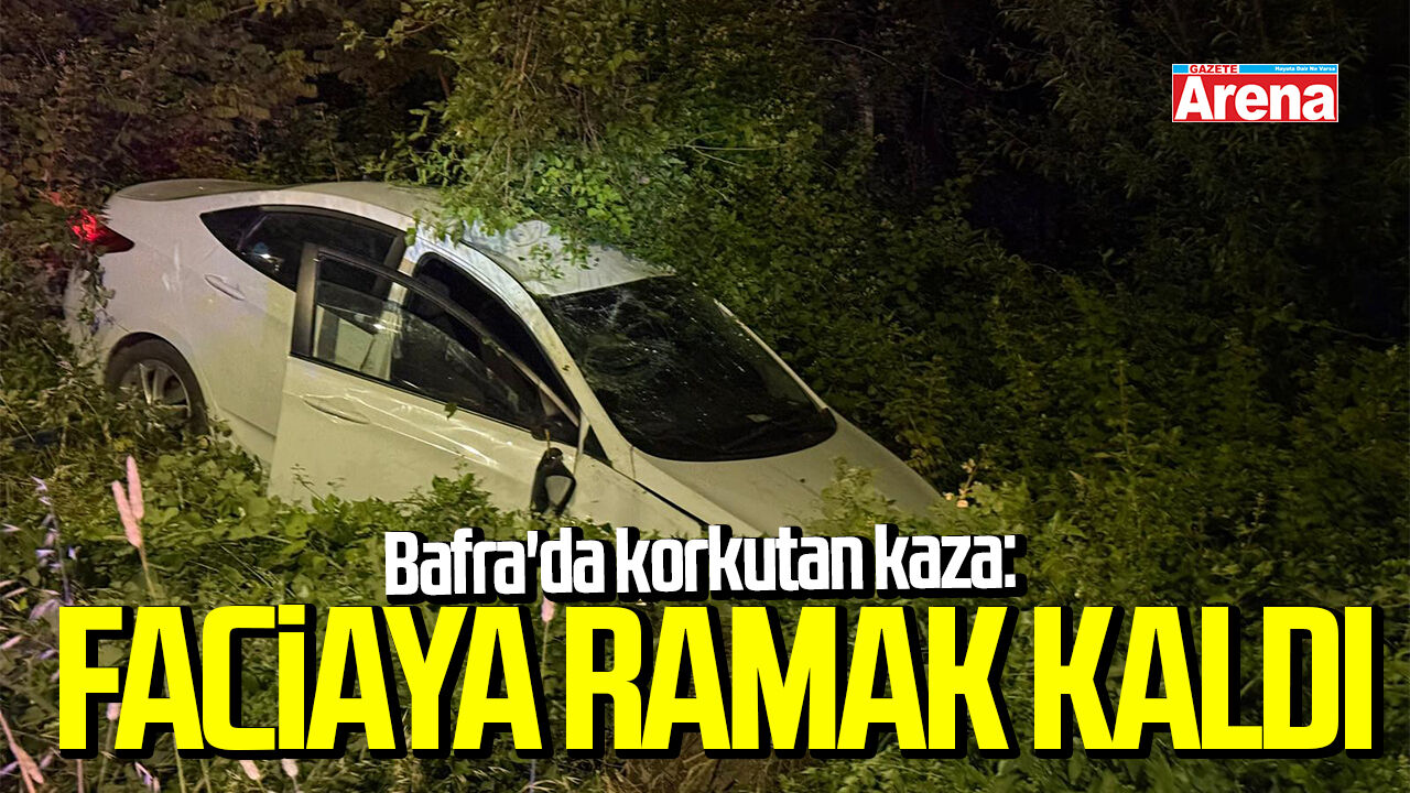 Bafra'da korkutan kaza: Faciaya ramak kaldı