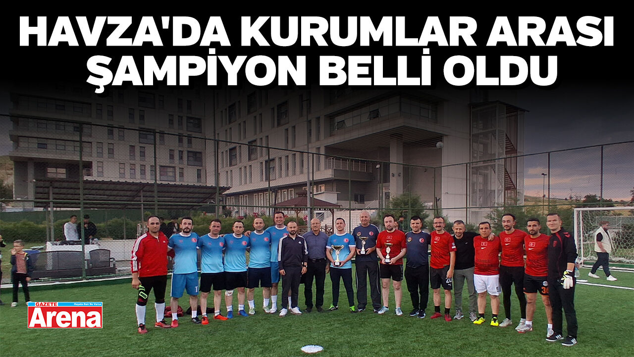 Havza'da kurumlar arası şampiyon belli oldu