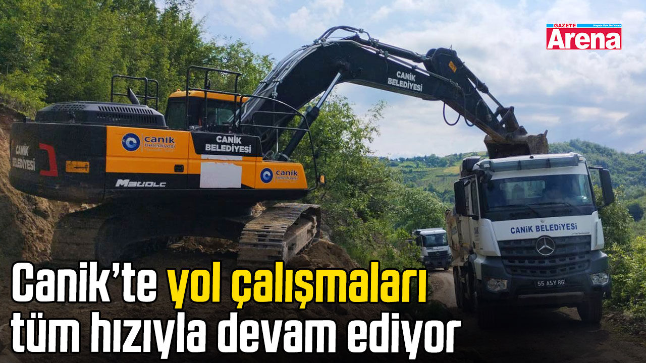 Canik’te yol çalışmaları tüm hızıyla devam ediyor