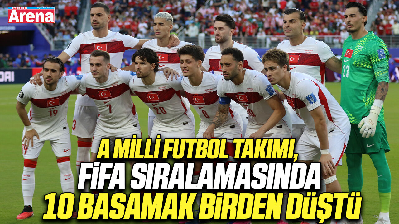 A Milli Futbol Takımı, FIFA sıralamasında 10 basamak düştü