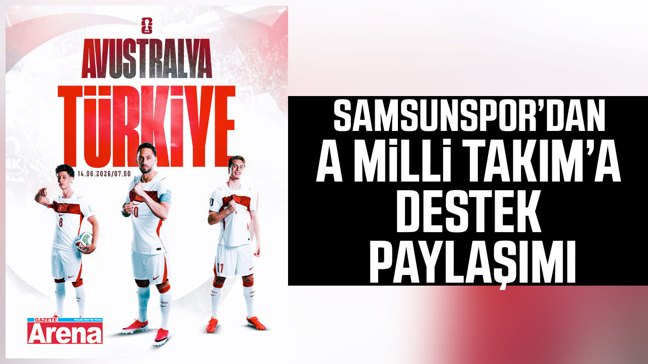Samsunspor’dan A Millî Takım’a destek paylaşımı