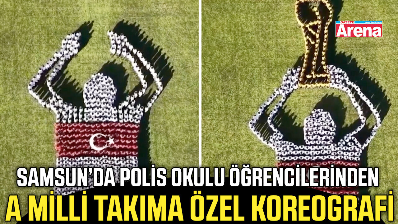 Polis Okulu öğrencilerinden A Milli Takıma özel koreografi