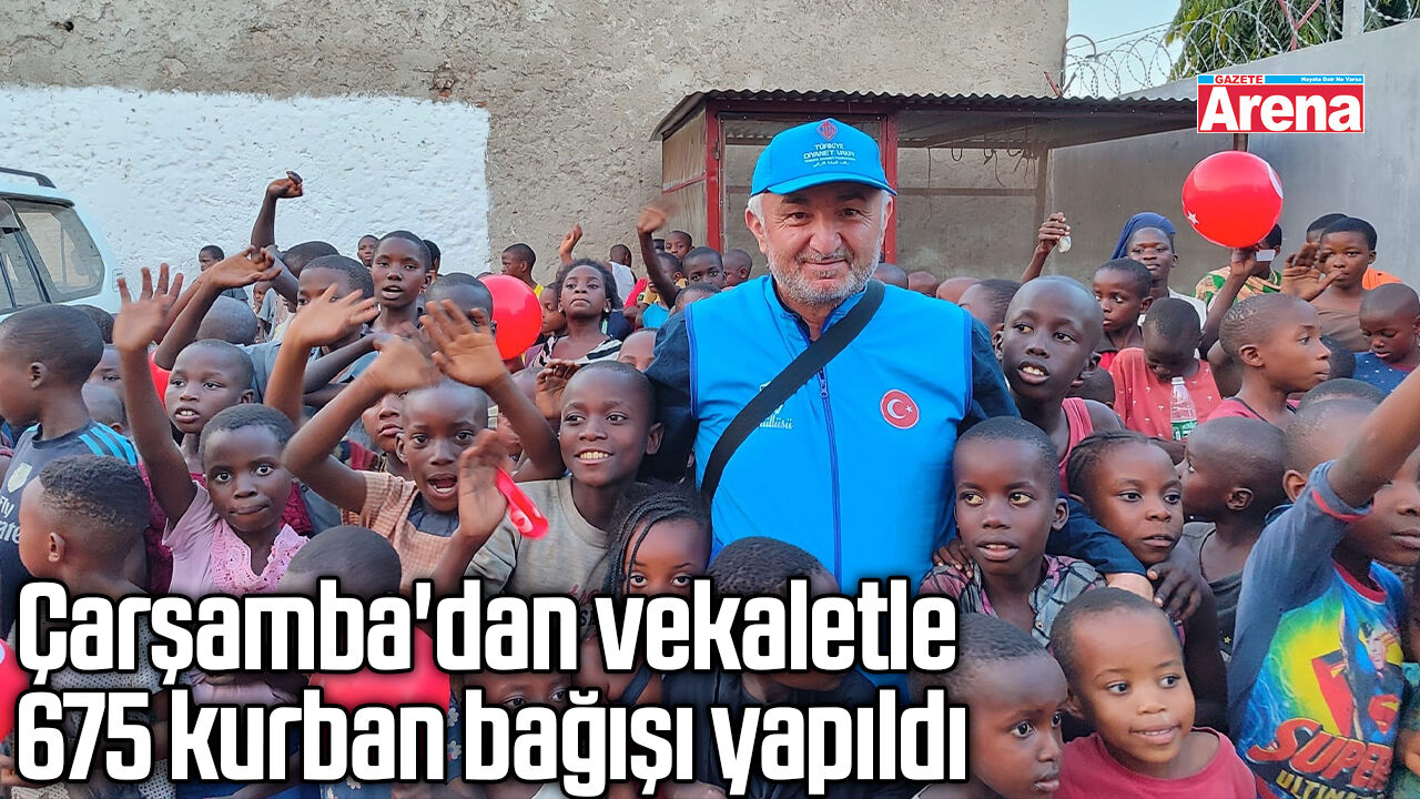 Çarşamba'dan vekaletle 675 kurban bağışı yapıldı