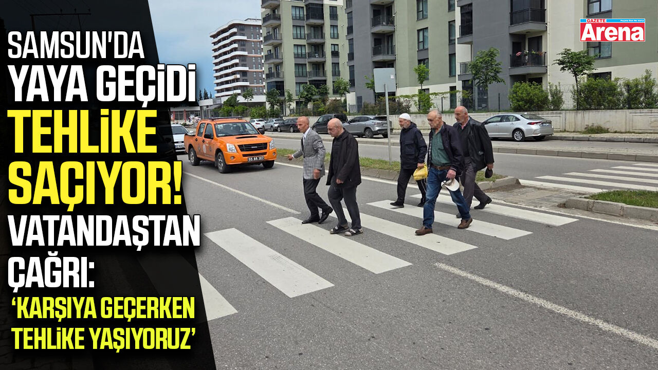 Samsun'da yaya geçidi tehlike saçıyor! Vatandaştan çağrı