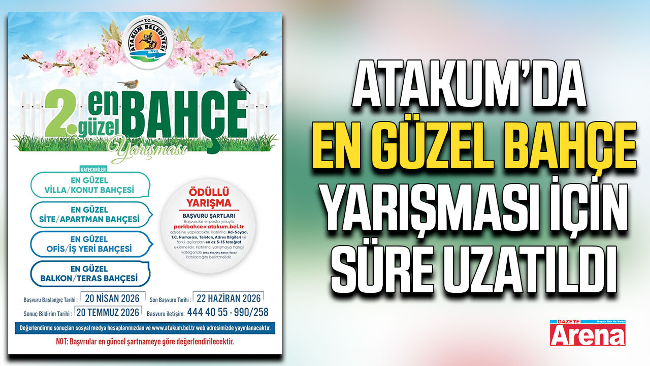Atakum’da En Güzel Bahçe Yarışması için süre uzatıldı
