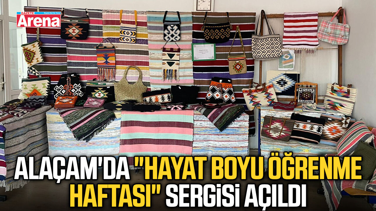 Alaçam'da "Hayat Boyu Öğrenme Haftası" sergisi açıldı