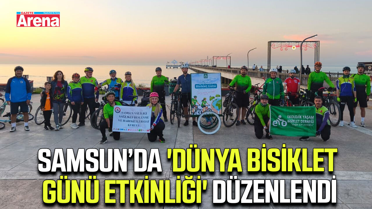 Samsun’da 'Dünya Bisiklet Günü Etkinliği' düzenlendi