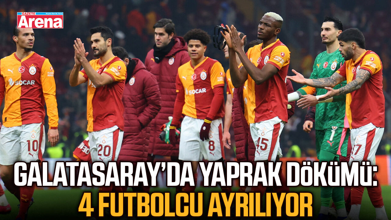 Galatasaray’da yaprak dökümü: 4 futbolcu ayrılıyor