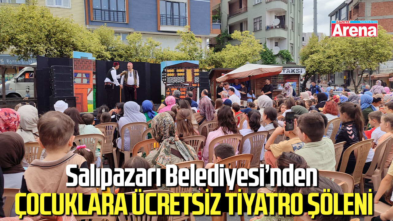 Salıpazarı Belediyesinden çocuklara ücretsiz tiyatro şöleni