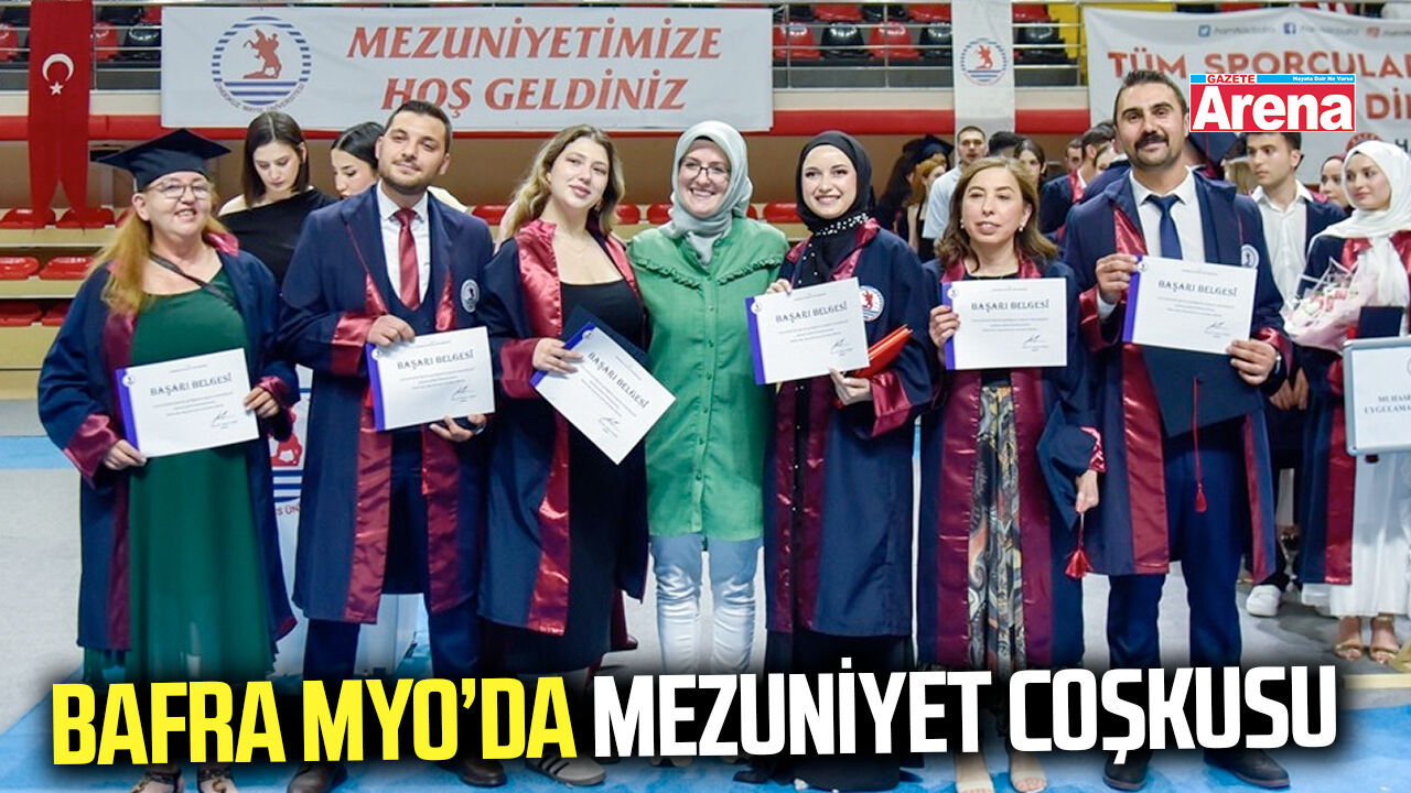 Bafra MYO’da mezuniyet coşkusu