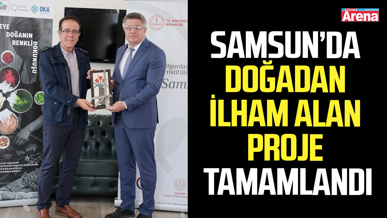 Samsun’da doğadan ilham alan proje tamamlandı