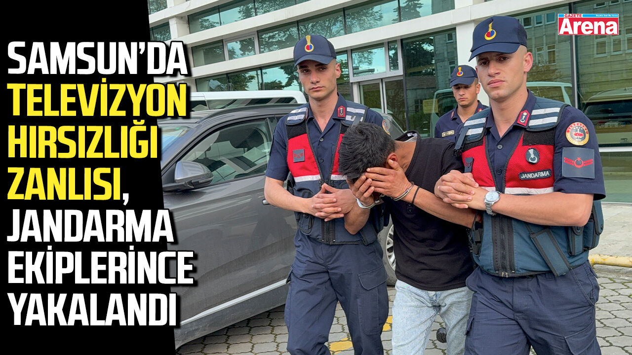 Samsun'da televizyon hırsızlığı zanlısı, yakalandı!