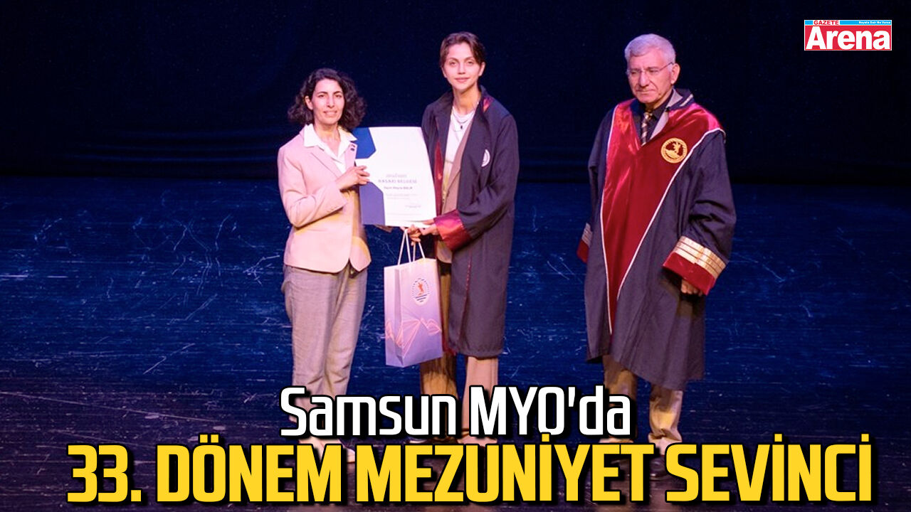 Samsun MYO'da 33. dönem mezuniyet sevinci