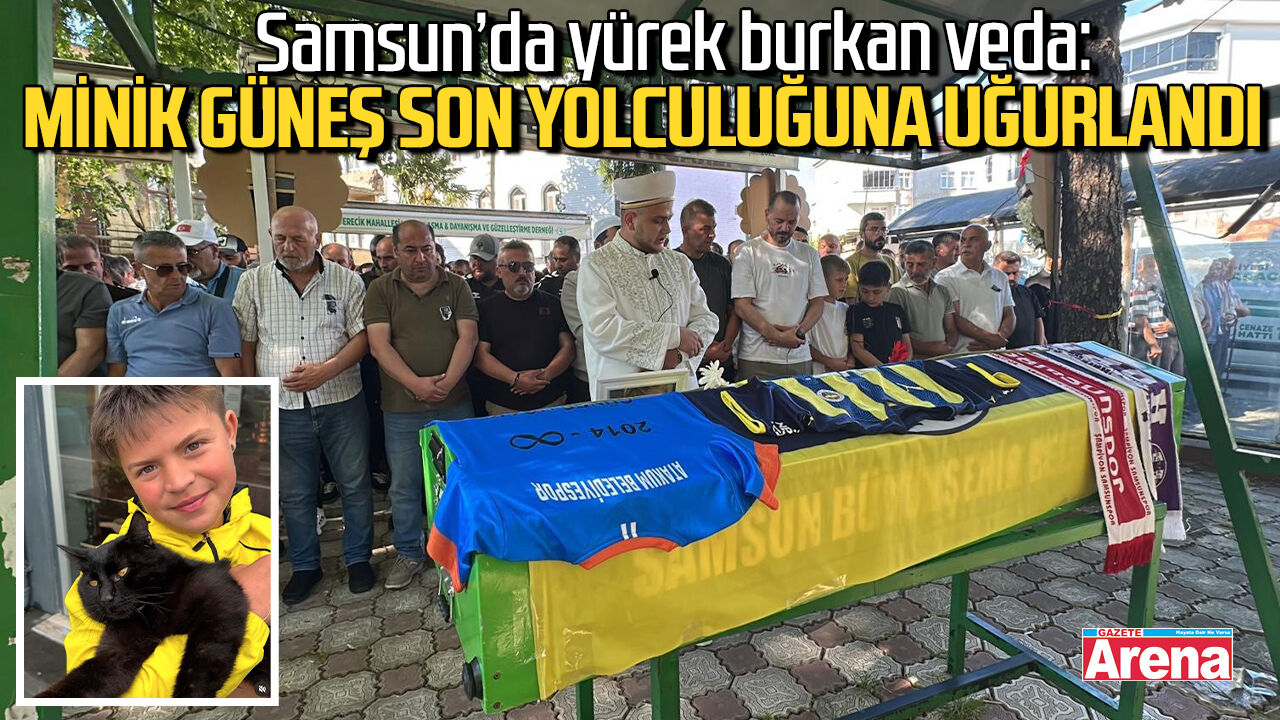 Samsun’da yürek burkan veda