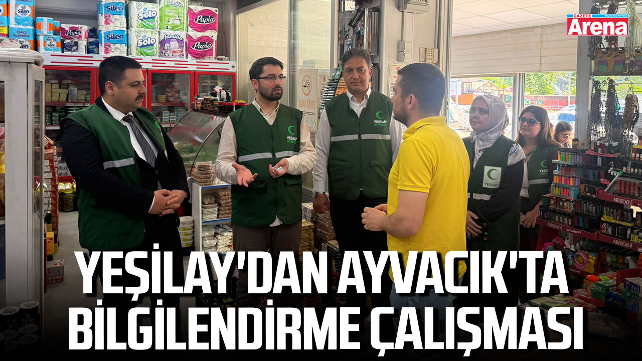 Yeşilay'dan Ayvacık'ta bilgilendirme çalışması