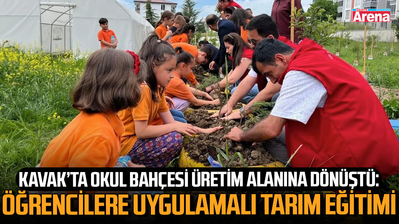 Kavak’ta öğrencilere uygulamalı tarım eğitimi
