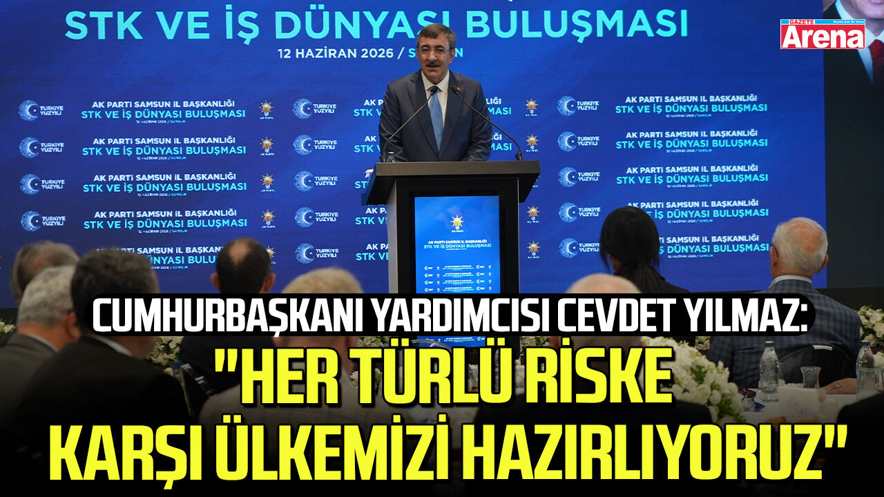 Cumhurbaşkanı Yardımcısı Cevdet Yılmaz, Samsun'da konuştu