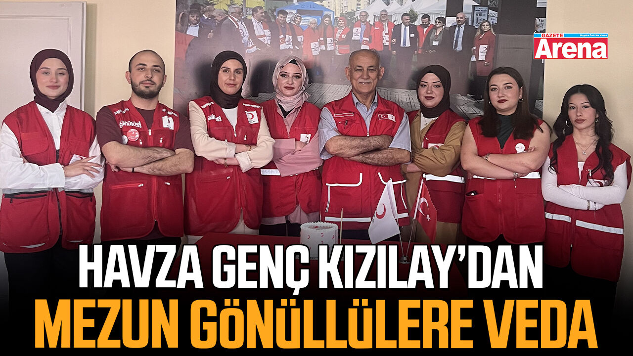 Havza Genç Kızılay’dan mezun gönüllülere veda