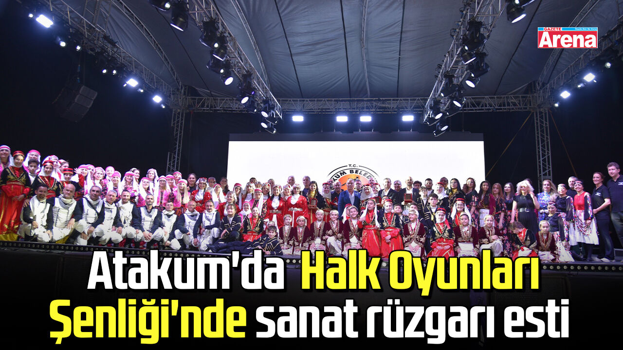 Atakum'da  Halk Oyunları Şenliği'nde sanat rüzgarı esti