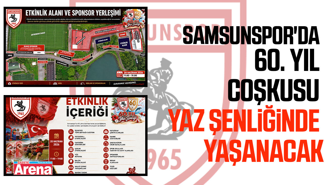 Samsunspor'da 60. yıl coşkusu yaz şenliğinde yaşanacak